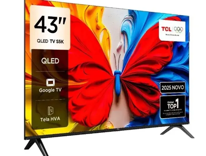 Smart Tv 43" Tcl Qled Full Hd Google Tv Wi-Fi -110V