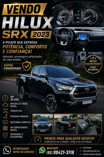 Toyota Hilux CD SRX 4X4 2.8 TDI 16V Diesel Aut. 2023