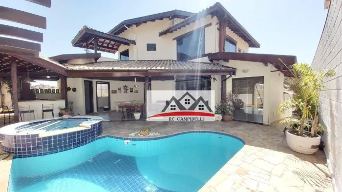 Casa em condomínio Fechado em Valinhos - Terras do Caribe com lazer completo