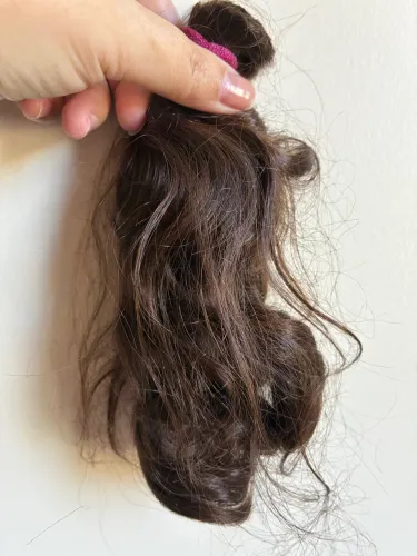 Cabelo infantil 15 cm Natural