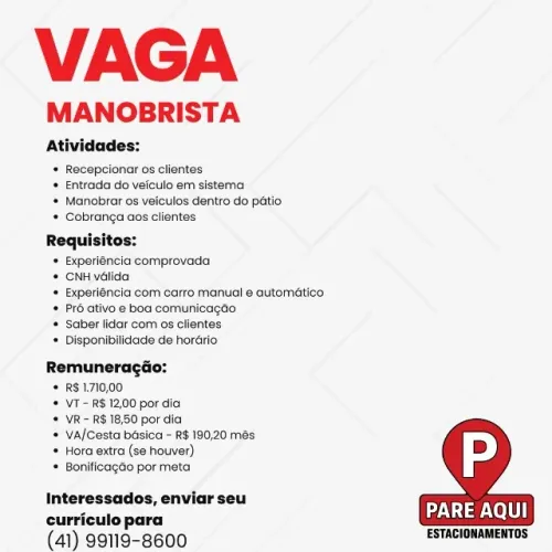 Contrata manobrista