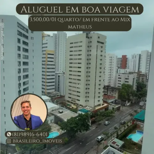 Aluguel em Boa Viagem/01 quarto/beach Class/ Em frente ao Mix matheus