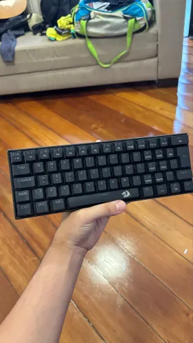 Teclado Mecânico Redragon Lakshmi Rainbow Brown K606 Abnt2 Gamer