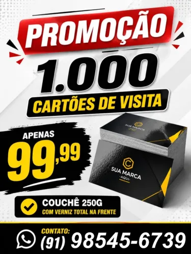1000 cartoes por 99,99