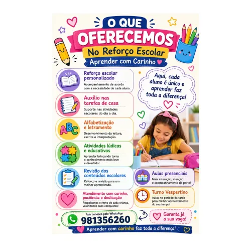Reforço Escola: aprender_com_carinho 65058-007