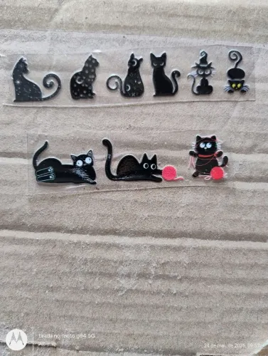 Adesivos gatinhos para vidro