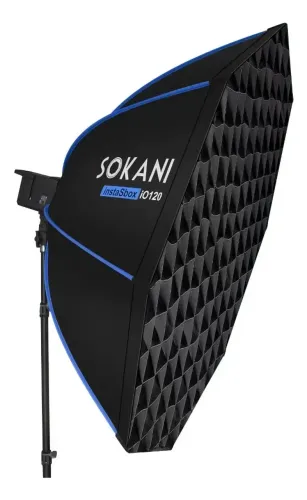 Softbox Octogonal Sokani 120cm Bowens Montagem Rápido com Grid