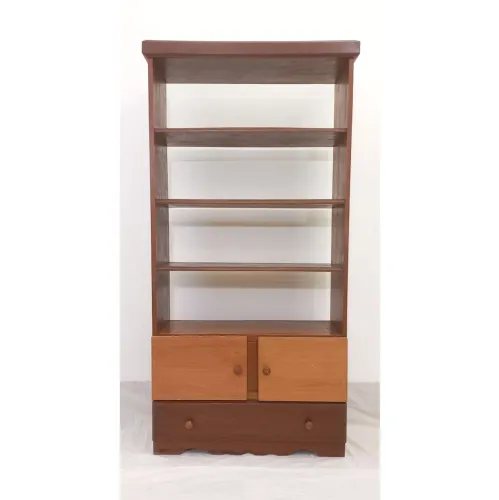 Estante de madeira maciça angelim pedra. Largura 94 cm x Comprim. 36 cm x Altura 186 cm.