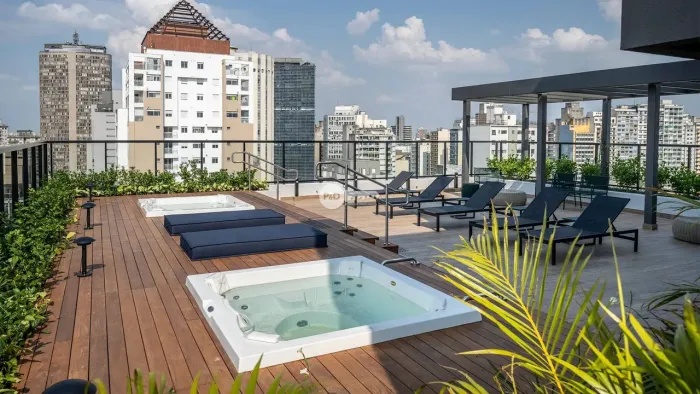 Studio Mobiliado à Venda em São Paulo - Vila Buarque com Lazer Completo e Segurança 24h