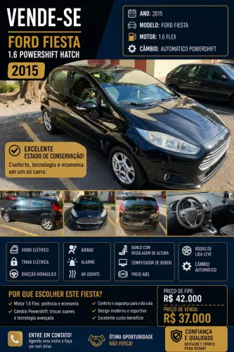 Ford Fiesta 1.6 16V Flex Aut. 5P 2015