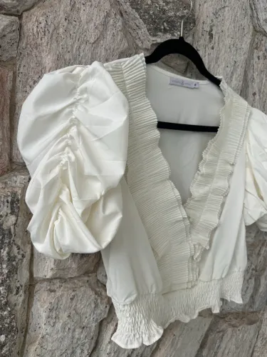 Blusa mangas bufantes - M