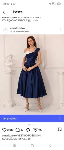 Vestido do ateliê Amado Retrô