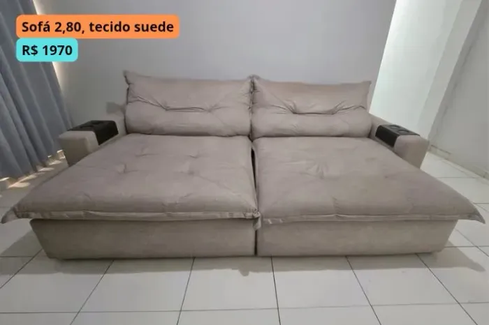 Sofá Retrátil (SP - Aclimação). NÃO ENVIO
