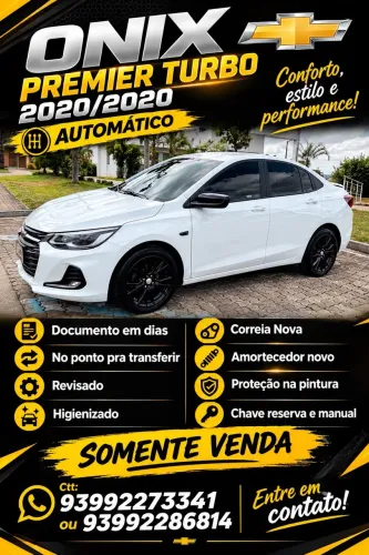 Chevrolet Onix Sedan Plus Premier 1.0 12V TB Flex Aut. 4P 2020