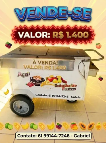 Carrinho de Açai/Salada de frutas.