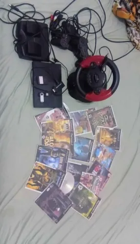 PS2 COMPLETO(TROCO OU VENDO)