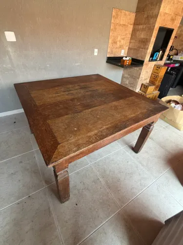 Mesa madeira demolição 