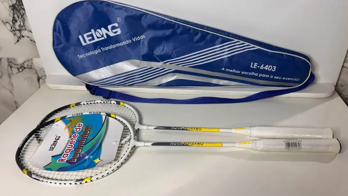 Par de Raquetes Badminton Lelong LE-6403 R$:80 Reais (NOVO)
