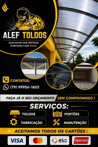 ALEF TOLDOS, faça já seu orçamento!