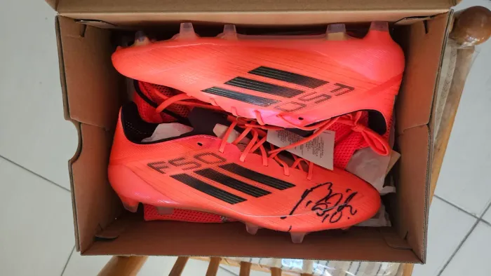 CHUTEIRA F50 ELITE CAMPO AUTOGRAFADA PELO ALAN PATRICK DO INTER