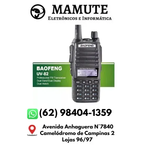Rádio Comunicador Baofeng Uv-82 Dual Band Rádio Fm + Fone