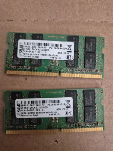 2 memórias Ddr 4 - 8 gigas