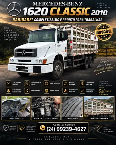 Mercedes 1620 Classic 2010 - Raridade - Truck