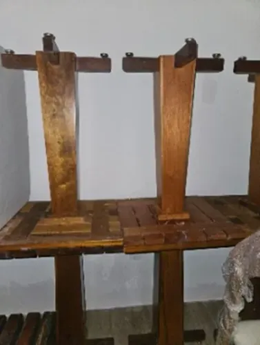 Mesa madeira quadrada P