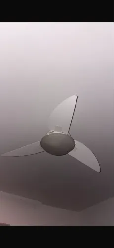 Ventilador de teto branco 3 paletas