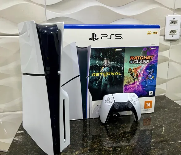 PS5 SLIM 1T COM LEITOR DE DISCO
