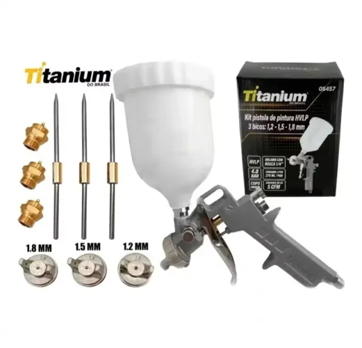 Pistola de pintura gravidade Titanium