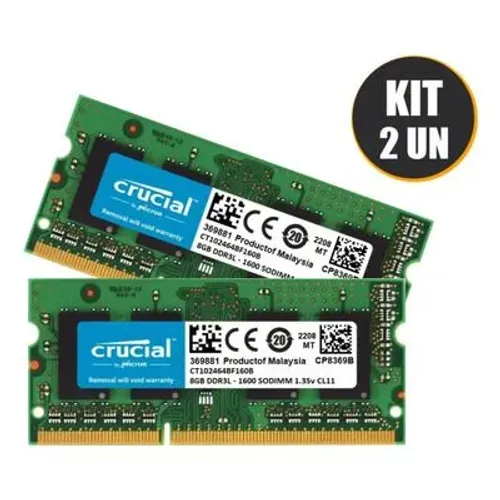 8gb Ddr3 1600mhz 4+4gb Crucial