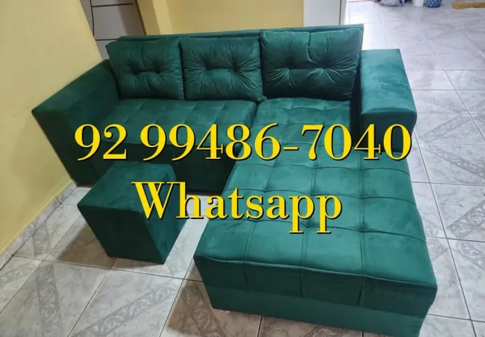 Sofá chaise disponível. Frete grátis