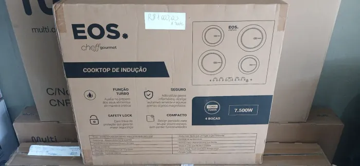 Cooktop de indução eos 4 bocas novo lacrado
