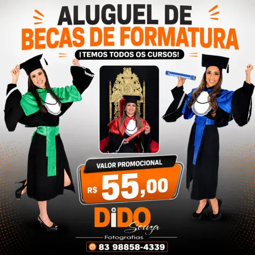 Aluguel de beca de formatura