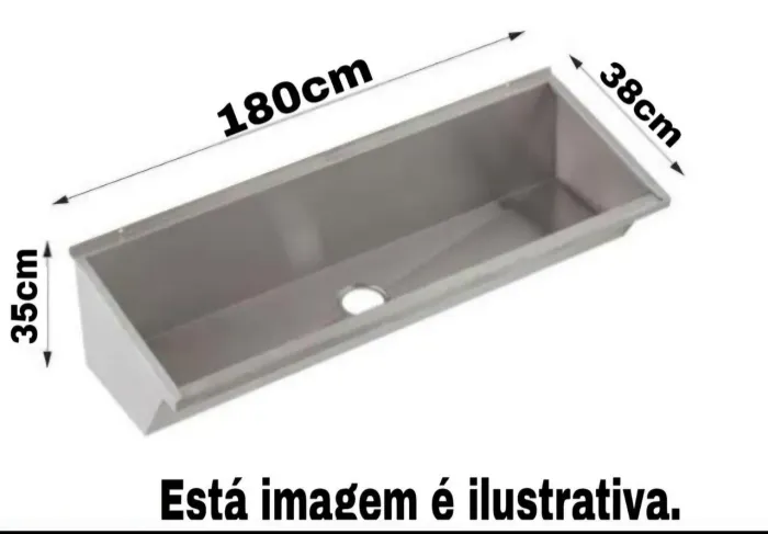 Lavatório em inox 