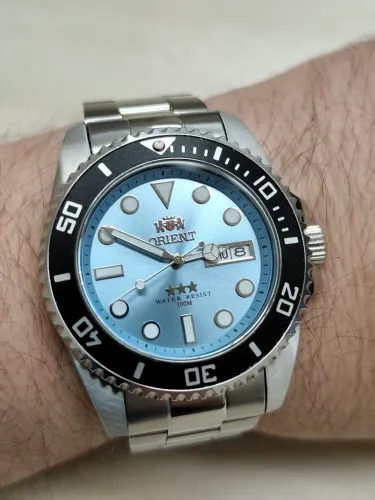 Orient Submariner Automático 3 Estrelas Azul Tiffany NH3SS010 A1SX Excelente Estado