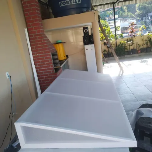 Toldo fixo em alumínio 
