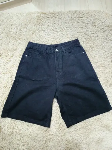 Jorts Baggy lavagem preta