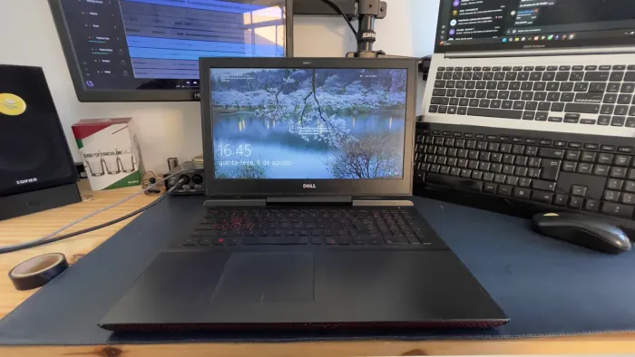 Notebook Gamer Dell Inspiron 15 7000 i7-7700HQ 16GB GTX 1050 Ti 4GB SSD 256GB + HD 1TB