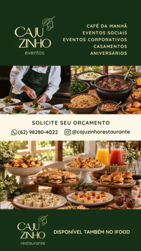 Cajuzinho Gastronomia para Eventos | Buffet e Catering em Goiânia
