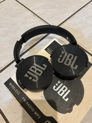 Fone de Ouvido Bluetooth JBL WLS Estéreo Super Bass MP3 - Funcionando Perfeitamente