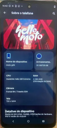 Vendo moto g05