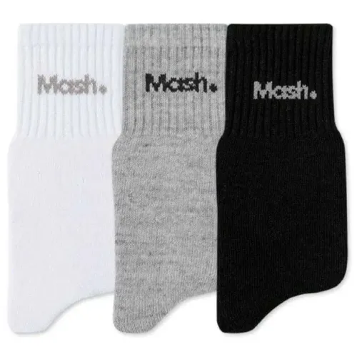 Kit 3 Pares de Meia Esportiva Atoalhada Cano Curto Mash Colorido 20205PT00