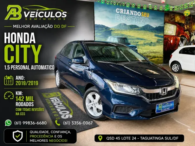 Honda City Sedan Personal 1.5 Flex 16V Aut. 2019