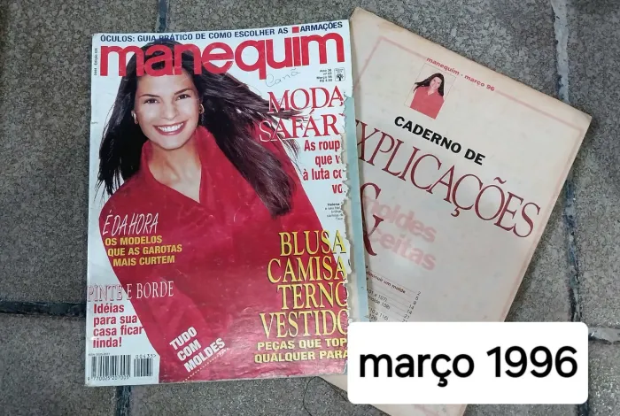 Revista manequim antiga 