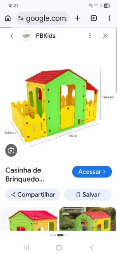 Casinha infantil.