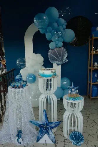 Display para festa fundo do mar