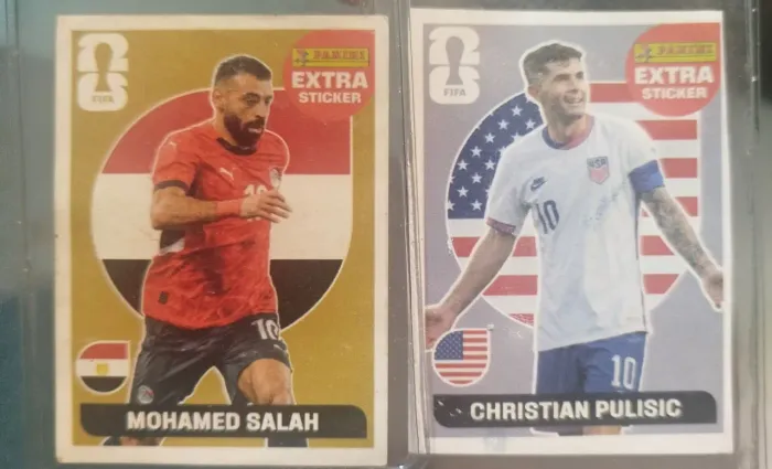 Combo Figurinha - Salah (Ouro) + Pulisic (Prata)