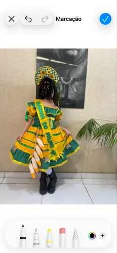 Vestido junino rainha do milho
